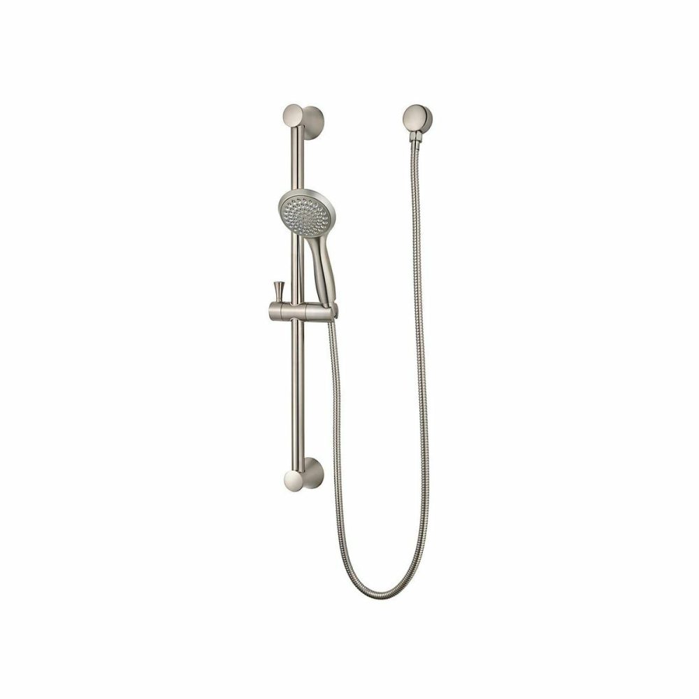 Tub Spouts | Iyla 1.8 GPM Single Function Hand Shower Package – Includes Slide Bar, Hand Shower, 60″ Hose, and Drop Elbow Shower Accessories Olished Chrom