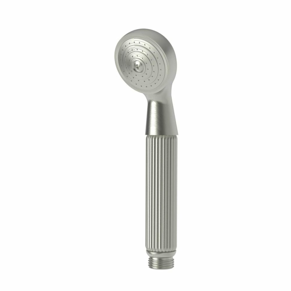 Tub Spouts | Single Function Hand Shower with Grooved Brass Handle – Less Hose and Wall Supply Shower Accessories Polished Chrom